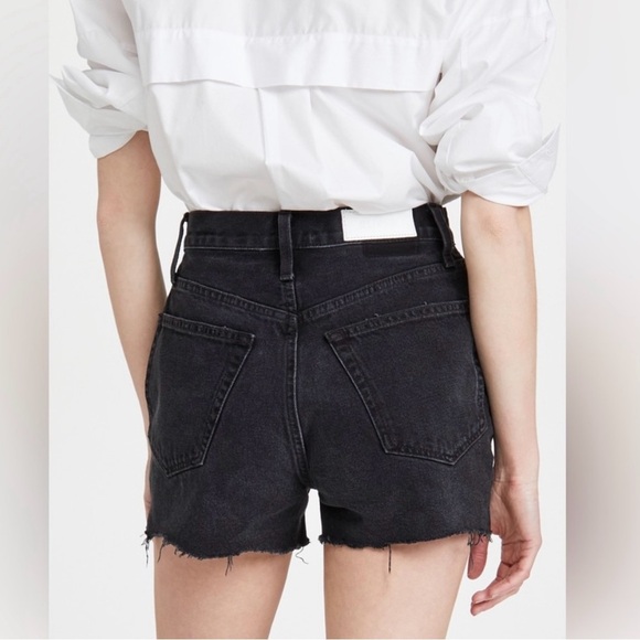 RE/DONE 50s Cut Off Shorts w25 Destroyed Shadow Black - Picture 2 of 10